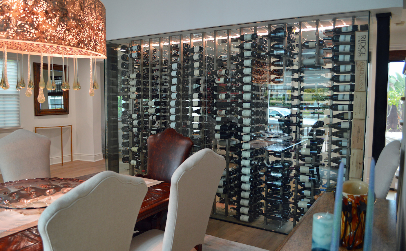 Glass Custom Wine Rack Ideas : Coastal Custom Wine Cellars