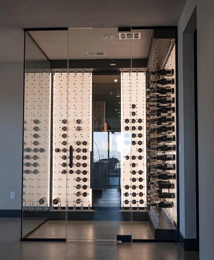 Cable Wine Rack Design by Master Wine Cellar Designer.