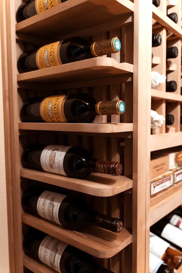 San Diego Traditional Home Wine Cellar Racking