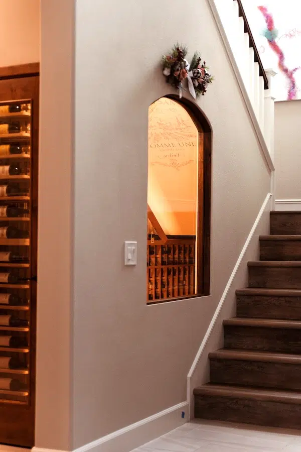 San Diego Under the Stairs Traditional Home Wine Cellar