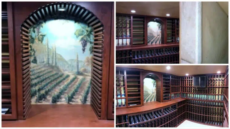 1 - CHARMING BASEMENT TO CUSTOM WINE CELLAR CONVERSION IN RESIDENTIAL HOME
