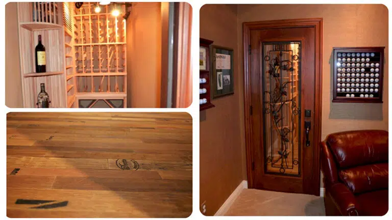 24 - CALIFORNIA WINE CELLARS & OAK BARREL FLOORING – COTO DE CAZA – FALCON RIDGE CUSTOM PROJECT