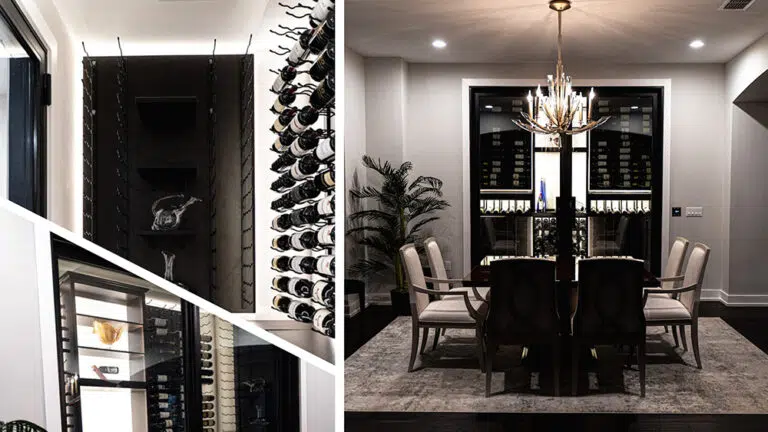 58 - CUSTOM GLASS WINE CELLARS IN A GRAND CONTEMPORARY HOME