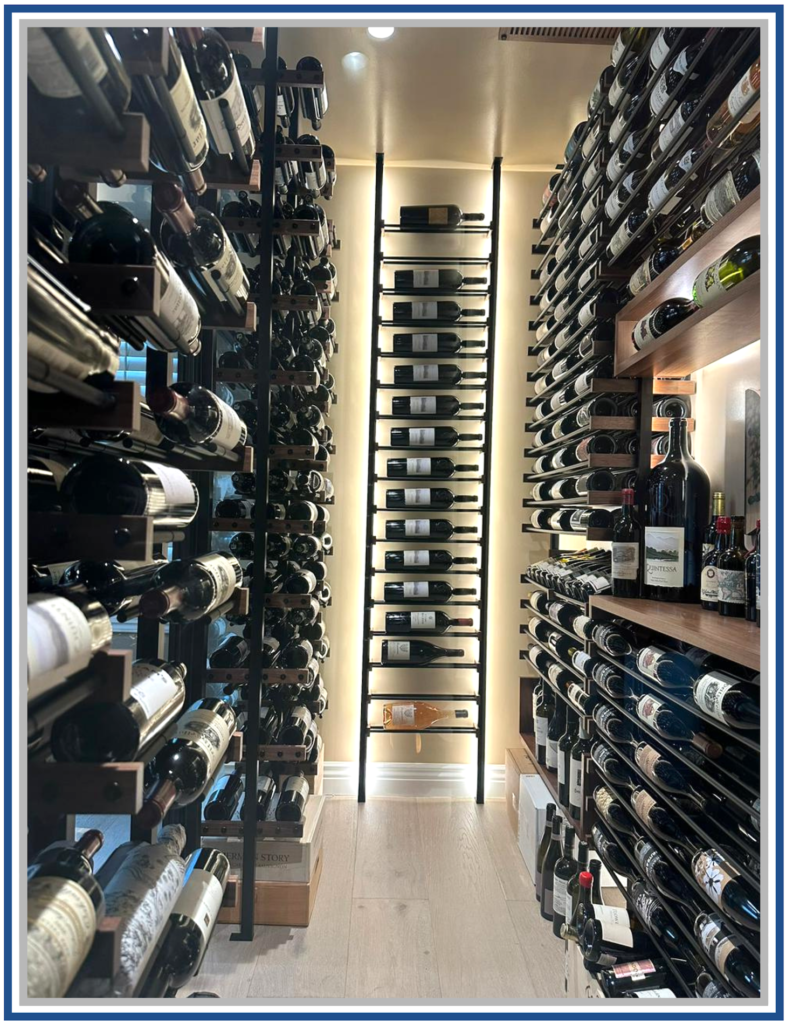 Modern Glass Wine Cellar in Villa Park, CA : Coastal Custom Wine Cellars