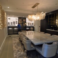 This gorgeous custom wine cellar enhances the beauty in this room and will serve our clients well for many years to come.