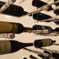 A close-up look at these triple-deep wine pegs, available from the Wine Cellar Designers Group.