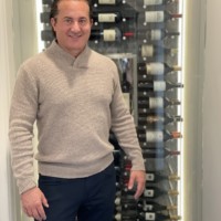 Steve Pantalemon is a master designer, and created this small wine closet.