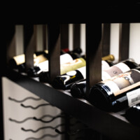 Display rows inside custom glass wine cellars or any other type of cellar is very useful for better viewing. The owners can find their wines faster because this display design allows them to read the bottle labels a lot easier.