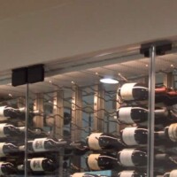 Wine Racks, whether custom or kit, need light to help them showcase the bottles beautifully. Since the entire closet was almost "filled to the brim", we went for simple puk lights that didn't take up too much space.