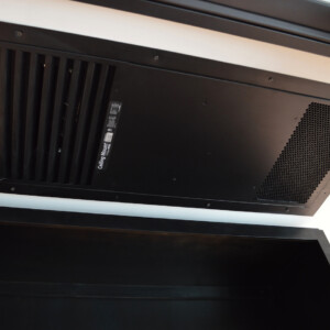 Modern wine rooms always come with modern air conditioning technology. This split-system wine cooling unit was mounted on the ceiling and it only took one of these to adequately cool the entire cellar. Modern Wine Rooms Split Cooling System