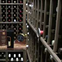 Throughout the custom wine rack are gauges that measure temperature in different parts of the wine cellar. Since this wine cellar is L-shaped, it was important to monitor temperature in different parts. Custom Wine Rack Temperature Gauges