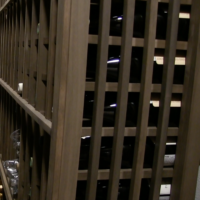 The design of this custom wine rack was to help facilitate optimum air flow and distribution, especially that it's double deep. Energy Efficient Custom Wine Rack Idea