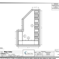 Home Wine Cellar Floor Plan Top Perspective