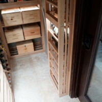 Stone tiles inside home wine rooms support a very homey vibe. Home Wine Room Stone Tile Flooring