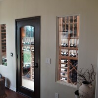 The home's interior had a nordic charm to it and we also patterned the wine room's design from it. Nordic Home Wine Room Style