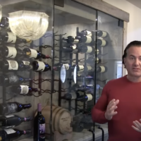 This is how tall this small wine closet is next to our designer. Small Wine Cellar Closet Modern Wine Racks