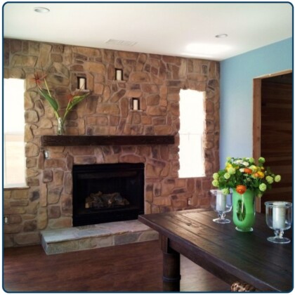 This wall was also part of our renovation, together with the residential wine cellar.