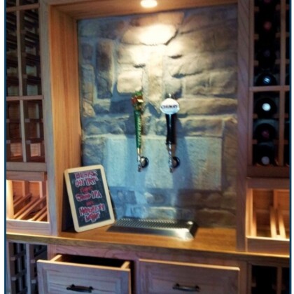 The finished beer section!